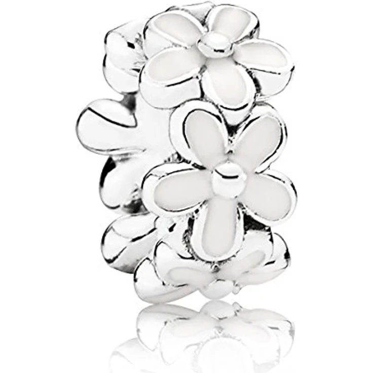 PANDORA Damenarmband Silber Starter-Set mit 2 Charms, vierblättriges Kleeblatt und Gänseblümchen, 20 cm, 925 Sterlingsilber – Bild 2
