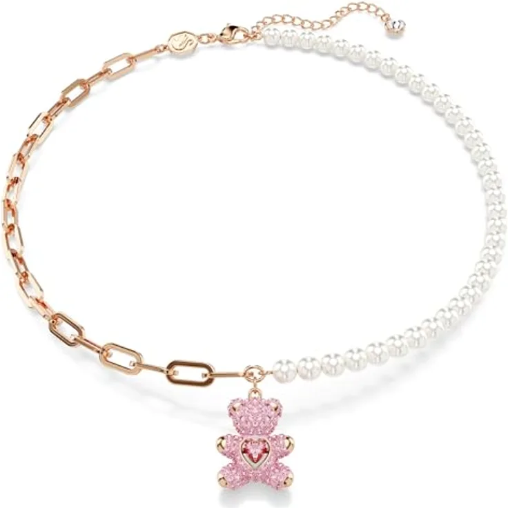 Swarovski Damen-Kette, Metall mit Kristall-Details, One Size, 88817176