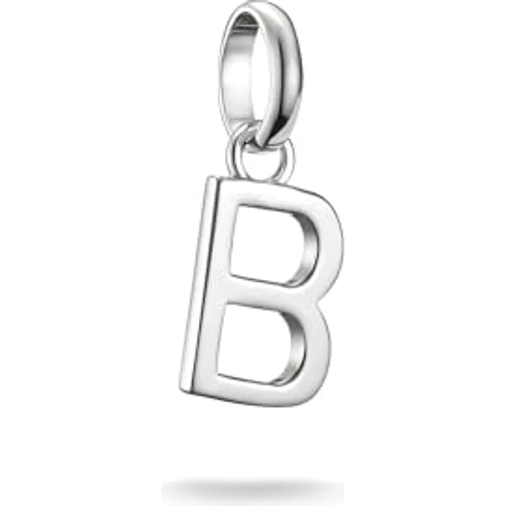 Thomas Sabo Charm Club Connect Charm-Anhänger Buchstabe B aus recyceltem 925 Silber mit filigraner Öse, CC1208-001-21 – Bild 1