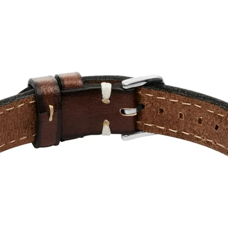 Fossil Machine Herren Braun Lederarmband, JF04941040, Mattes Finish, Sichere Dornschließe, 25 cm Länge, 2,4 cm Breite – Bild 4