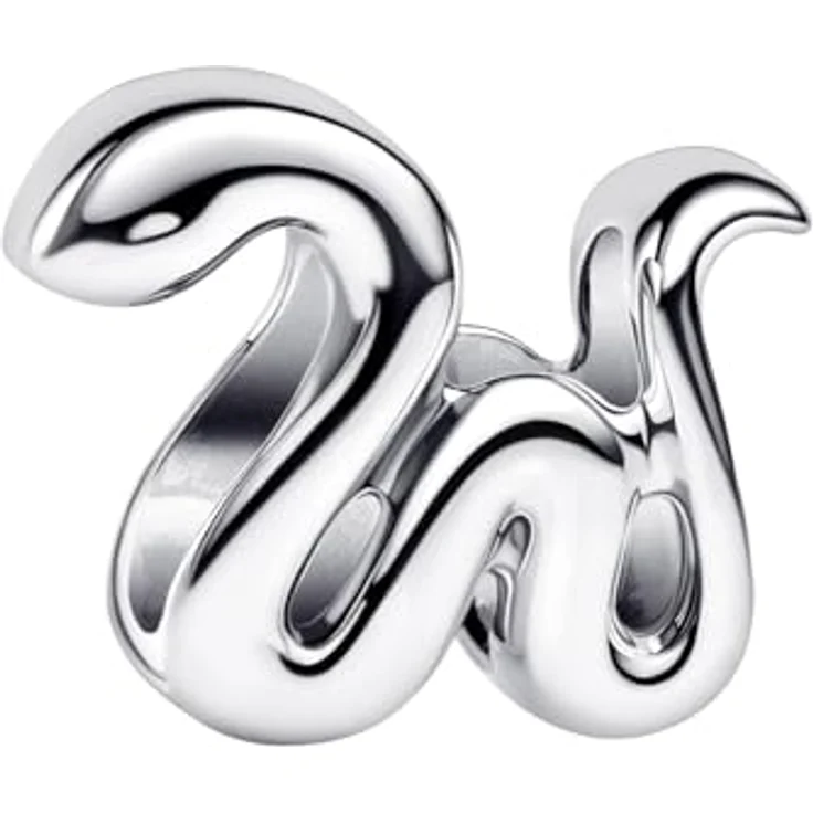 PANDORA Silber Mini Charm Schlange 794520C00, bead mit Schlange-Motiv, silber – Bild 1
