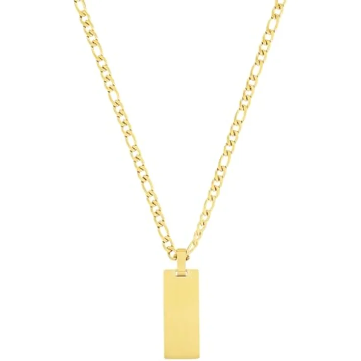 JOOP! Kette mit Anhänger aus Edelstahl, Unisex Halsschmuck für Damen und Herren, 60 cm, Gold, in Geschenkbox, Modell 2035895 – Bild 1