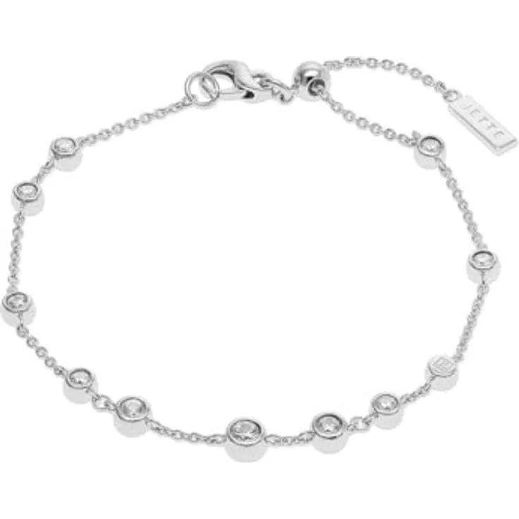 JETTE Damen-Armband 925er Silber, recycelter Zirkonia, One Size, Silber 32029975