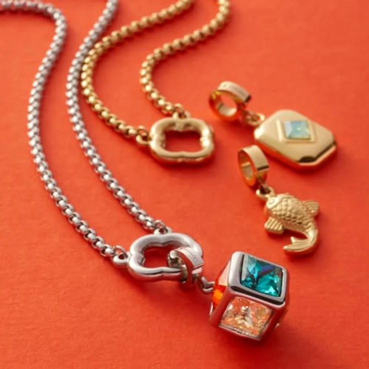 JEWELS BY LEONARDO Clip & Mix Ari, Ketten-Anhänger aus goldfarbenem Edelstahl im Koi-Design, Glücksbinger, Clip S (3,5 mm Ø) – Bild 5