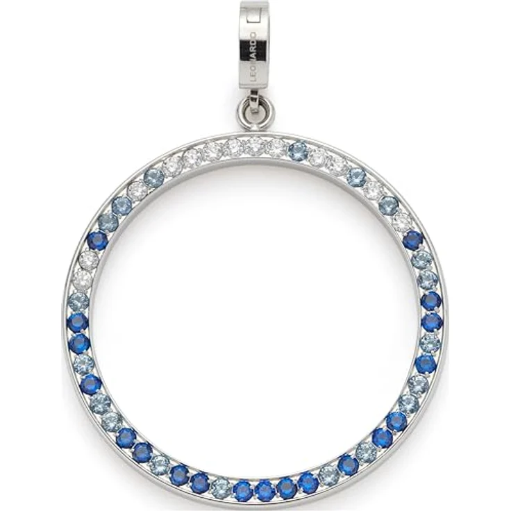 JEWELS BY LEONARDO Clip & Mix Clarence Ketten-Anhänger, silberfarbener Edelstahl mit Pavé-Besatz, allergikerfreundlich, 4,8 x 3,6 x 0,8 cm, Geschenk für Frauen, 024953 – Bild 1
