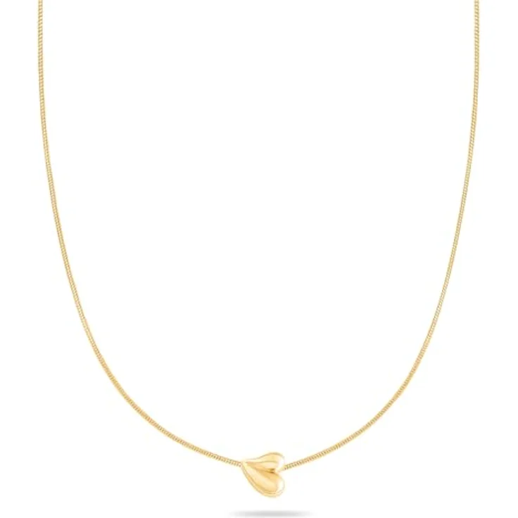 Tamaris Necklace, Kette mit organischem Herz aus Edelstahl IP Gold, verstellbar bis 45 cm, wasserfest & hautfreundlich – Bild 1