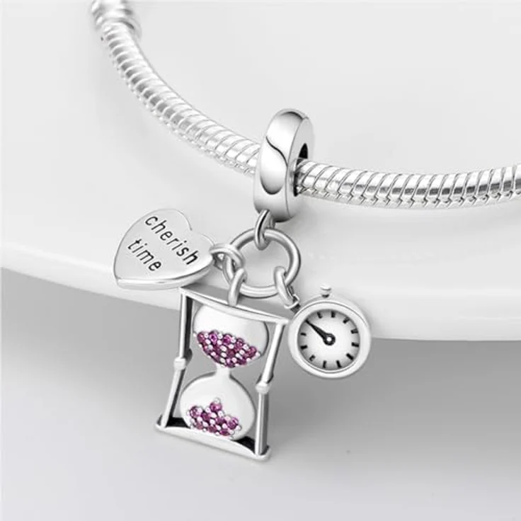 HappyStar 925 Sterling Silber Star Wars Harry Charm, Beads für Pandora Armbänder, Dangle Anhänger mit 5A Zirkonia, Geschenkset mit Isolationsperle und Silber-Poliertuch – Bild 2