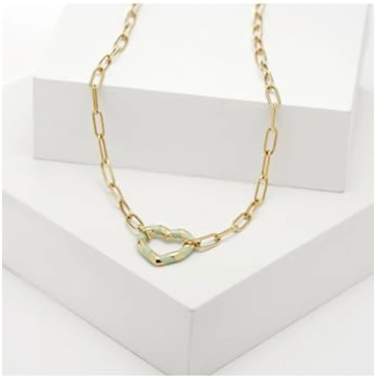 Guido Maria Kretschmer Damen-Kette Edelstahl mit Emaille, One Size, schwarz 88994108 – Bild 3