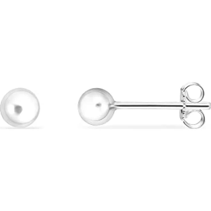 FAVS Unisex-Ohrstecker 925er Silber, zeitlose Eleganz, 0,4 cm, pflegeleicht – Bild 2