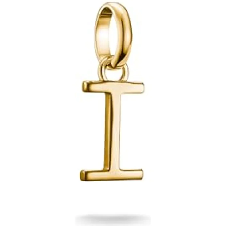 Thomas Sabo Charm Club Connect Charm-Anhänger Buchstabe I, 18k Vergoldung, recyceltes 925 Silber, CC1215-413-39