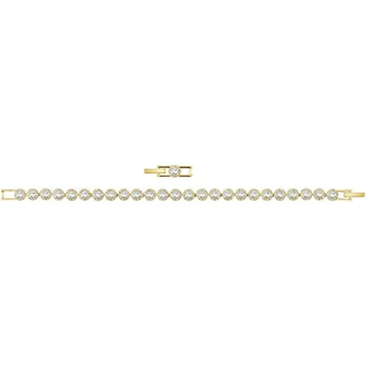 Swarovski Una Angelic Armband, Rund, Weiss, Goldlegierungsschicht mit klarem Kristallpavé – Bild 3