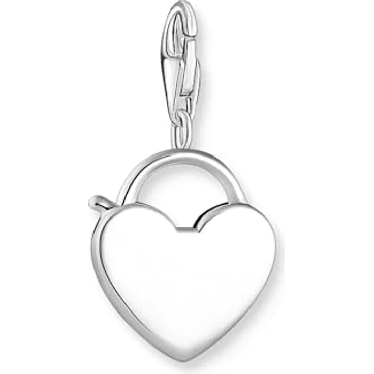 THOMAS SABO Damen-Charm Club-Anhänger Schloss, 925er Sterlingsilber mit Karabinerhaken – Bild 2