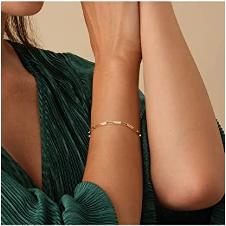 CHRIST Armband 88569407, GOLD im Paperlink-Stil aus 585er Gelbgold mit Karabinerverschluss – Bild 3