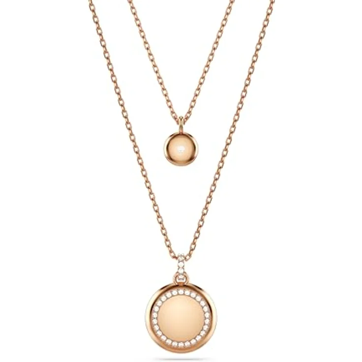 Swarovski Damen-Kette mit Kettenanhänger aus Metall und Kristall, One Size – Bild 4