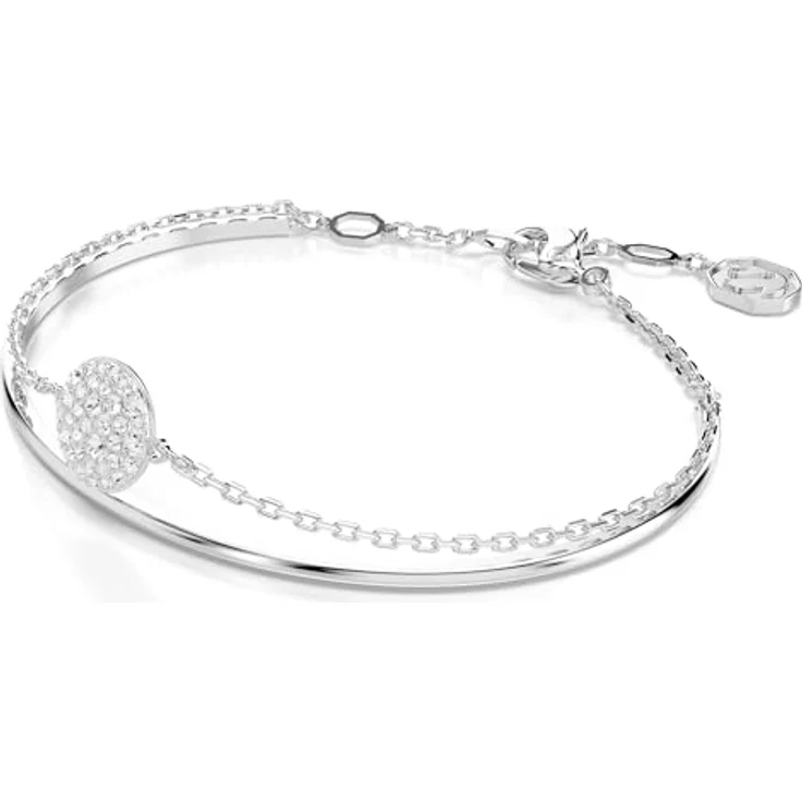 Swarovski Sublima Armband, Rhodiniertes Damenarmband mit klaren Swarovski Kristallen im Schnee-Pavé Design – Bild 2
