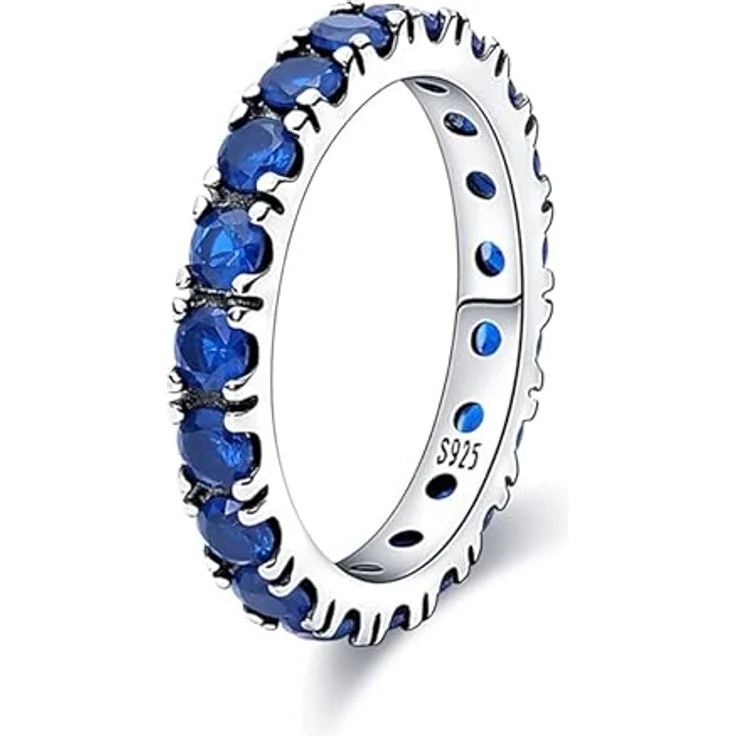 KUNSIR 925 Sterling Silber Liebesknoten Ring für Damen mit Zirkonia, Retro-Vintage Design, Größe R1, inklusive Schmuckverpackung – Bild 1