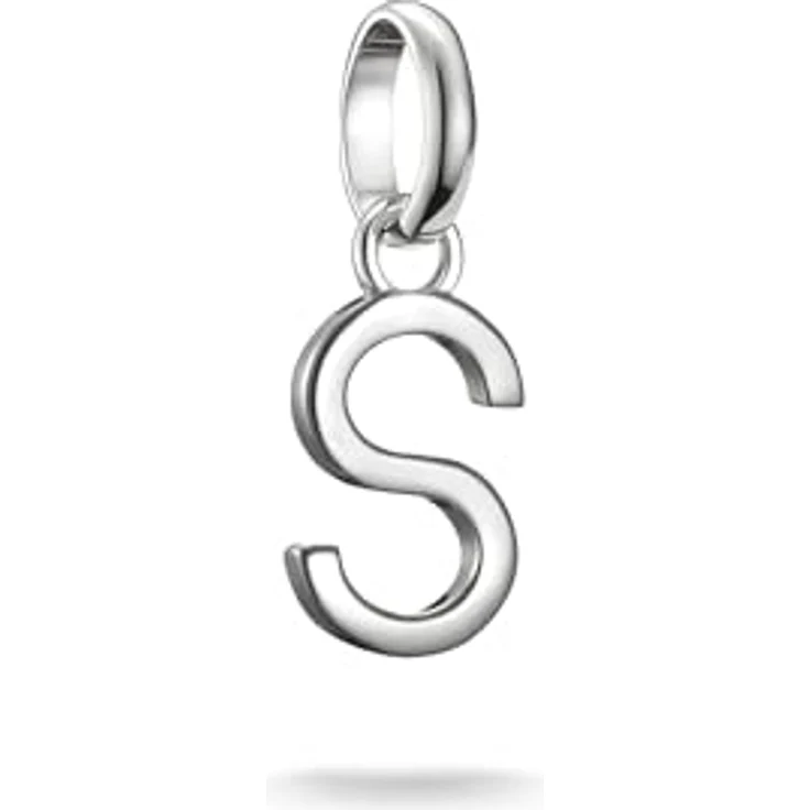 Thomas Sabo Charm Club Connect Charm-Anhänger Buchstabe S aus recyceltem 925 Silber mit filigraner Öse, CC1225-001-21 – Bild 1