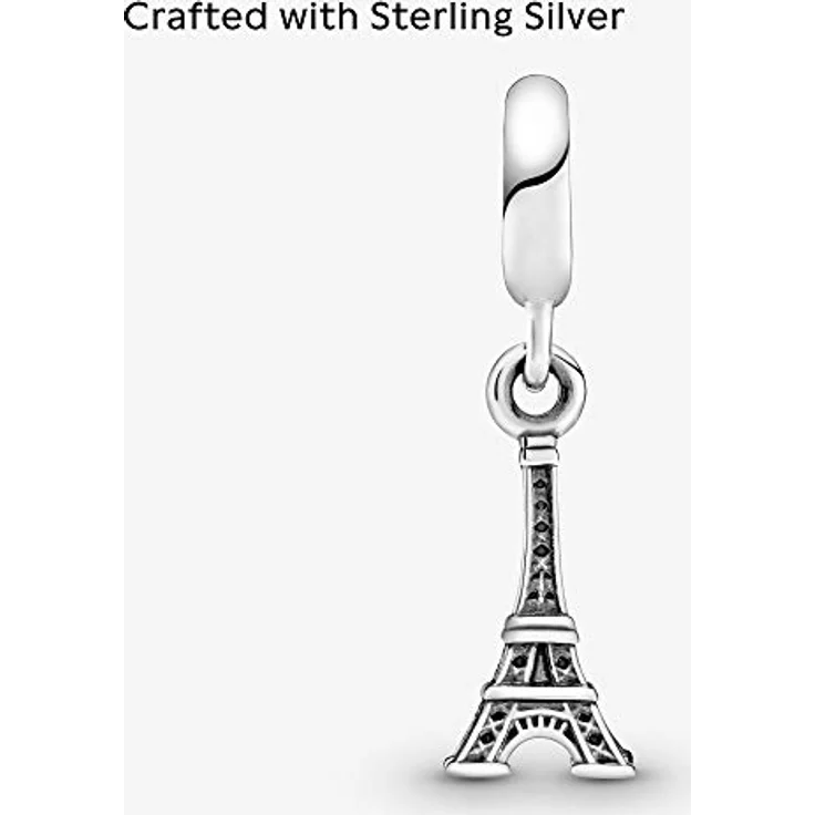 PANDORA Silber Charm Eifelturm Paris 791082, 925er Sterling Silber, teilweise geschwärzt – Bild 3