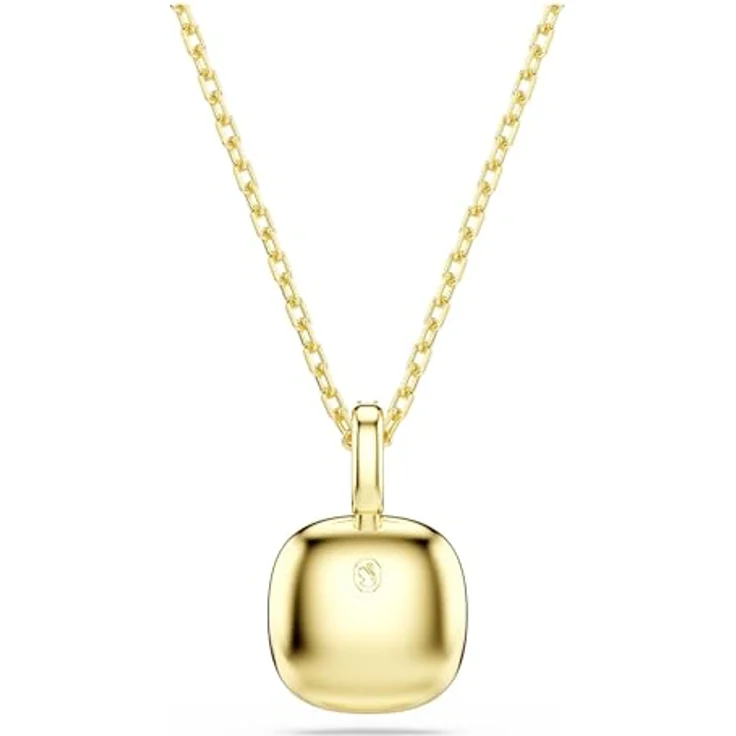 Swarovski Una Angelic Anhänger, Kissenform-Schliff, Weiß, 18 Karat Vergoldet, moderner Chic – Bild 5