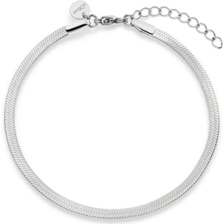 s.Oliver Bracelet, Elegantes Armband aus poliertem Edelstahl, silber, Schlangenkette verstellbar bis 21 cm, wasserfest & hautfreundlich