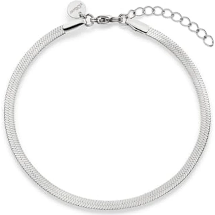 s.Oliver Bracelet, Elegantes Armband aus poliertem Edelstahl, silber, Schlangenkette verstellbar bis 21 cm, wasserfest & hautfreundlich – Bild 1