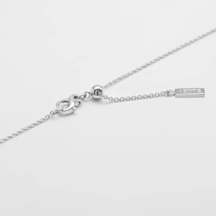 JETTE Damen-Kette 925er Silber, mit recyceltem Zirkonia, One Size, Silber 32029972 – Bild 2