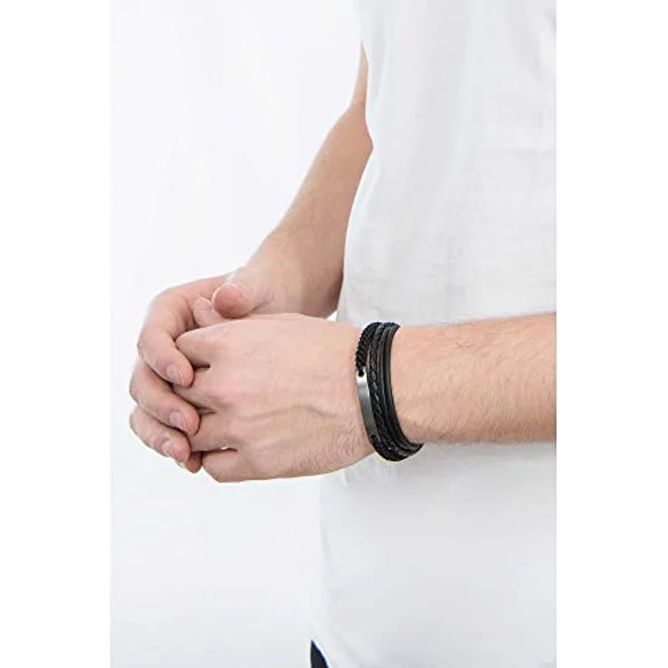 Fossil Herrenarmband, Edelstahl in Gunmetal mit Faltverschluss, 180 mm Innenlänge + 15 mm Erweiterung – Bild 4