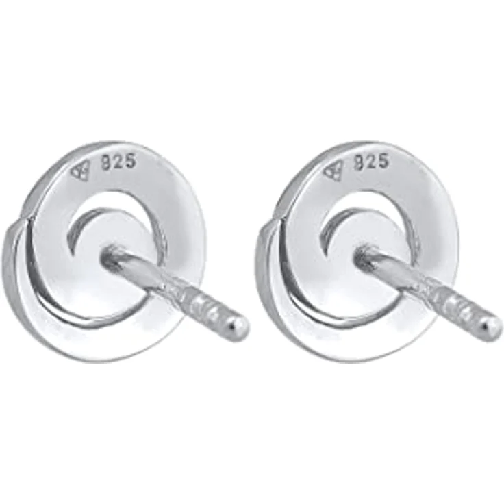 Elli Ohrringe Damen Ohrstecker Spirale mit Kristallen, 925 Sterling Silber, handgefertigt und anlaufgeschützt – Bild 4