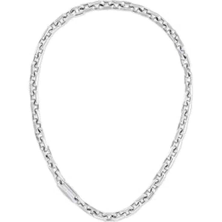 Calvin Klein Gliederhalskette für Herren CK ASPIRE aus poliertem Edelstahl, 50,8 cm, mit Karabinerverschluss