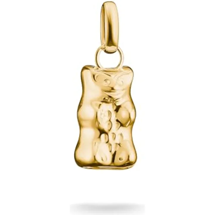 THOMAS SABO Damen-Charm 925er Silber recycelt, Gold, One Size, Charmanhänger