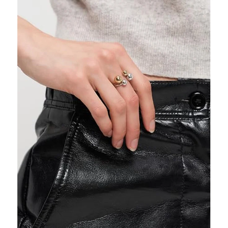 Liebeskind Berlin Damen Ring LJ-1728-R-56, Edelstahl in IP Rhodium, Größe 56 – Bild 4