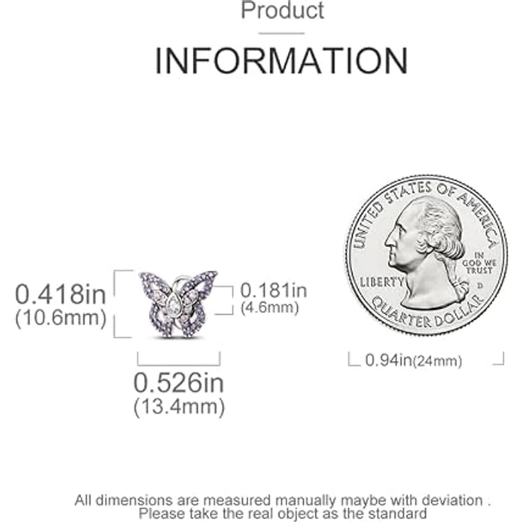 TINSLO Charm Anhänger Damen 925 Sterling Silber, kompatibel mit Pandora Armband und Halskette, Zirkonia-Steine, für Frauen und Mädchen – Bild 5