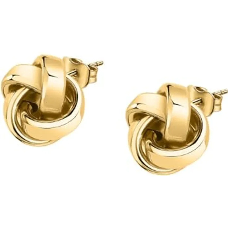 CHRIST Ohrstecker 89077958, Gelbgoldene Stecker in Ringform mit Steckverschluss