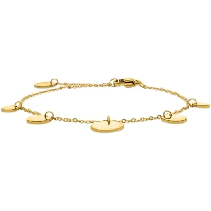Liebeskind Berlin Armband LJ-1659-B-21, Edelstahl in IP Gold, 21 cm mit Karabinerverschluss – Bild 2