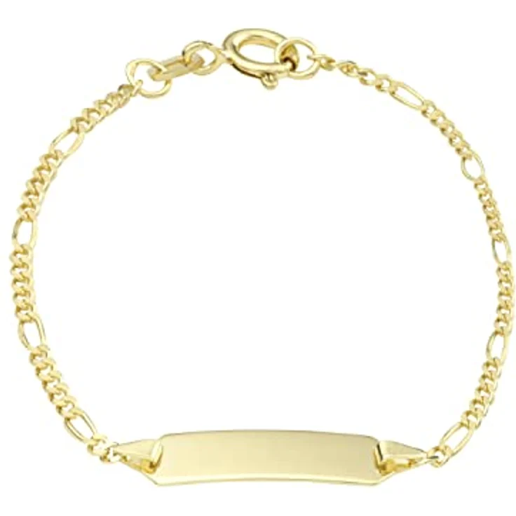 Amor Identarmband Unisex, 375er Gelbgold, Längenverstellbar 12+2 cm, Geschenkbox, Modell 2014337 – Bild 1