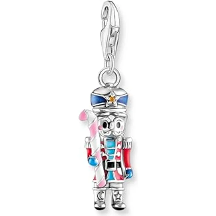THOMAS SABO Charm-Einhänger Nussknacker mit Zuckerstange, detailreich mit Zirkonia (synth), bunt