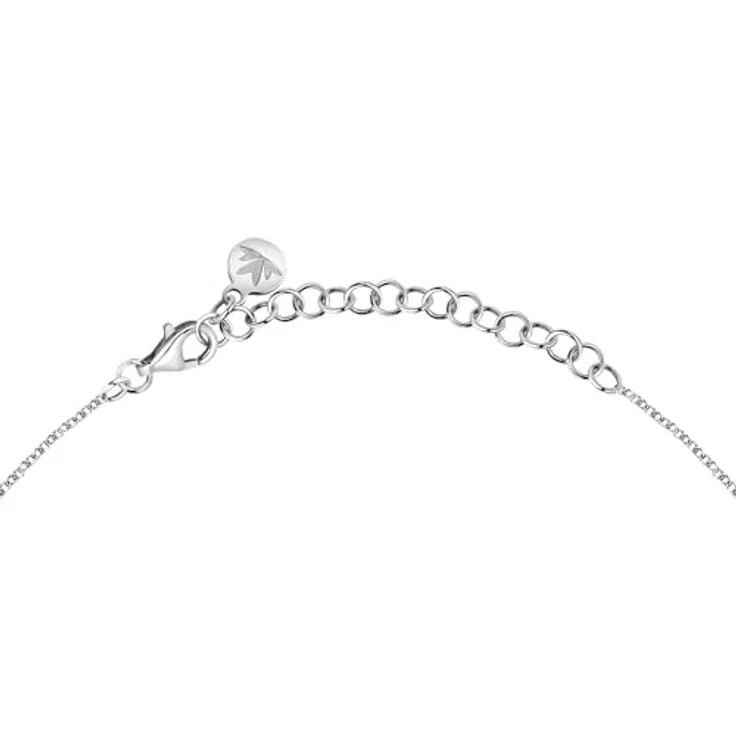 Morellato Tesori Damenhalskette SAIW180, 45 cm aus 925% recyceltem Silber mit Zirkonen und Herzform, 2 Jahre Garantie – Bild 3