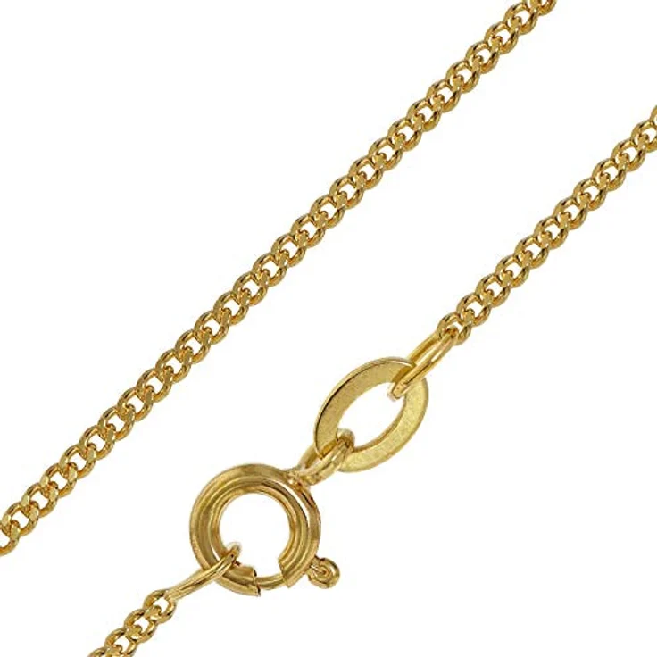 trendor Kreuz-Anhänger Gold 333 mit goldplattierter Halskette, Damen-Halskette 42 cm, edles Schmuckstück mit zeitlosem Design – Bild 3