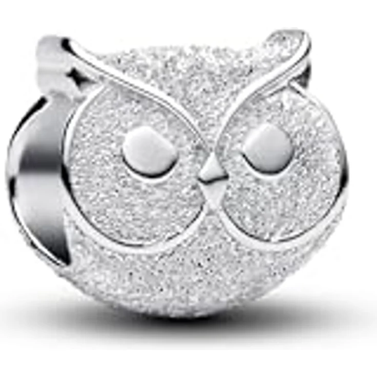 PANDORA Silber Charm Eule Mini matt, Tiermotiv aus 925er Silber – Bild 2