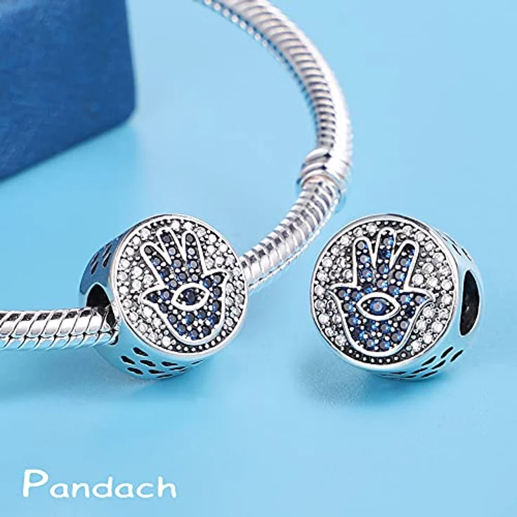 Pandach Charm Anhänger Damen, 925 Sterling Silber mit Zirkonia, kompatibel mit europäischen Armbändern und Halsketten – Bild 2