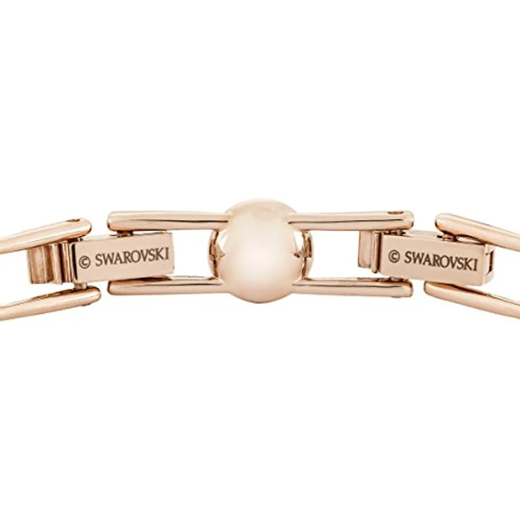 Swarovski Una Angelic Armband, Rund, Weiss, Roségold-Legierungsschicht, 17 cm, Kristallpavé – Bild 4