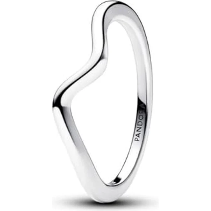 Pandora Polierter Welle Ring 193095C00, 925-Sterling Silber Damenring mit 2 Jahren Garantie – Bild 1