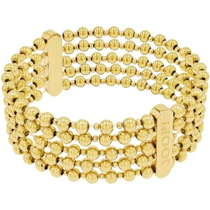 Joop! Armband Edelstahl Damen, mehrreihiger Armschmuck mit synthetischem Zirkonia, Bicolor, 19+3 cm, in Schmuck Geschenk Box, 2039844 – Bild 4