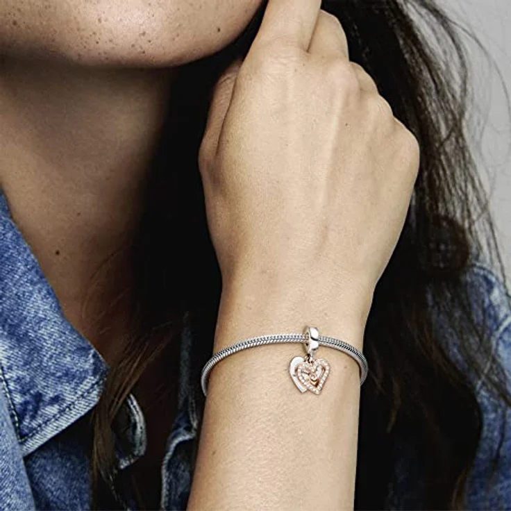 Pandora 168758C01 Damen-Ring Funkelnder Wishbone, goldplattiert mit Zirkonia, Größe 58/18,5 – Bild 7