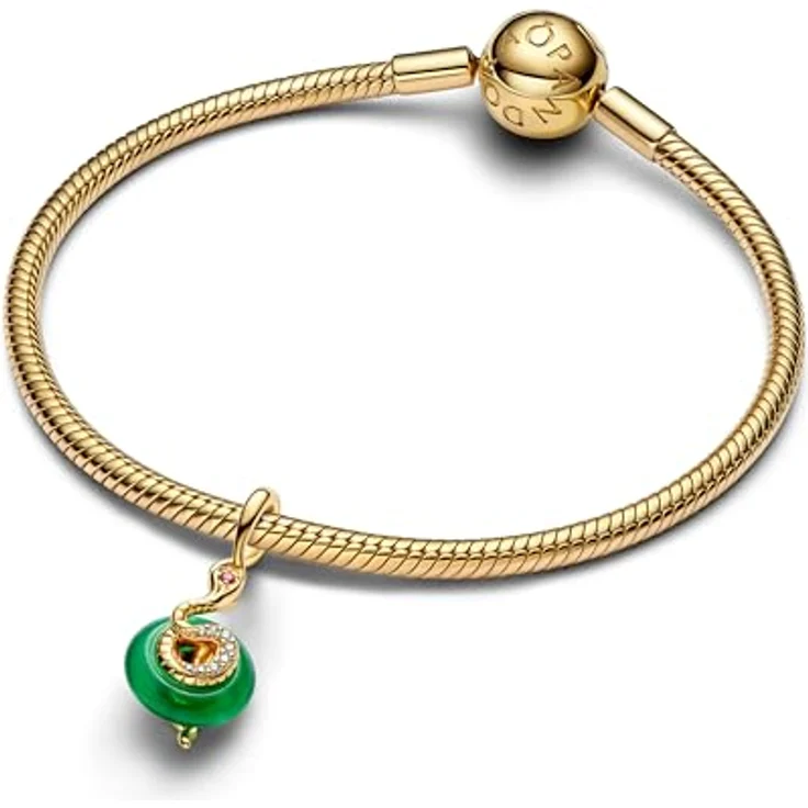 Pandora Herzanhänger Moments, goldfarben mit Stacheldraht, 24 mm – Bild 3