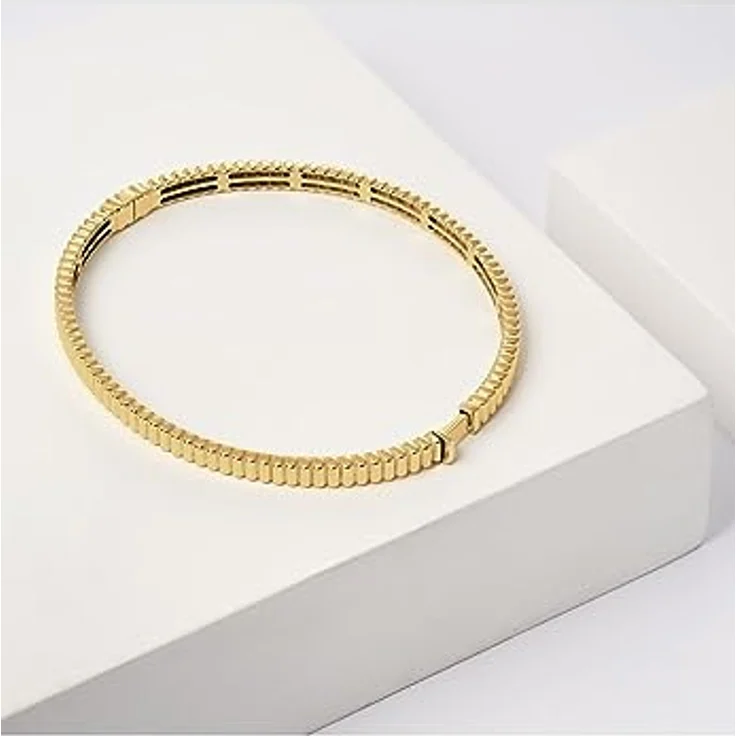 CHRIST Damen-Armreif 585er Gelbgold, zeitloses Schmuckstück in One Size – Bild 2