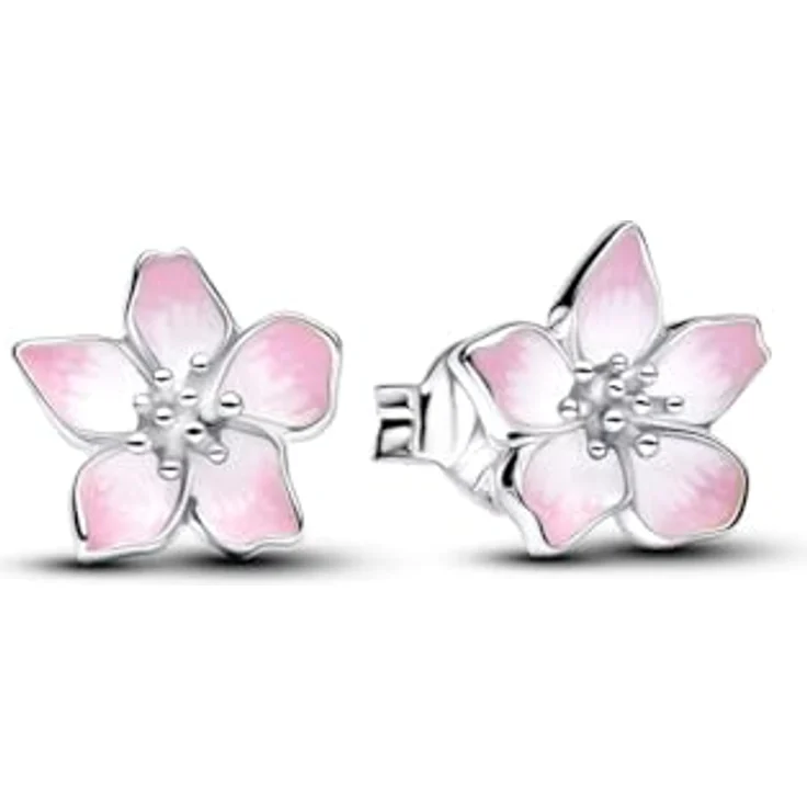 PANDORA Moments 294370C01 Kirschblüten-Ohrringe aus Silber mit floralem Design – Bild 2