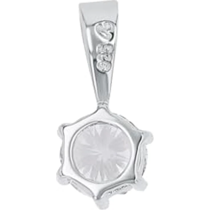 Amor Motivanhänger 925 Sterling Silber, Damen Anhänger mit synthetischem Zirkonia, kommt in Schmuck Geschenk Box – Bild 3