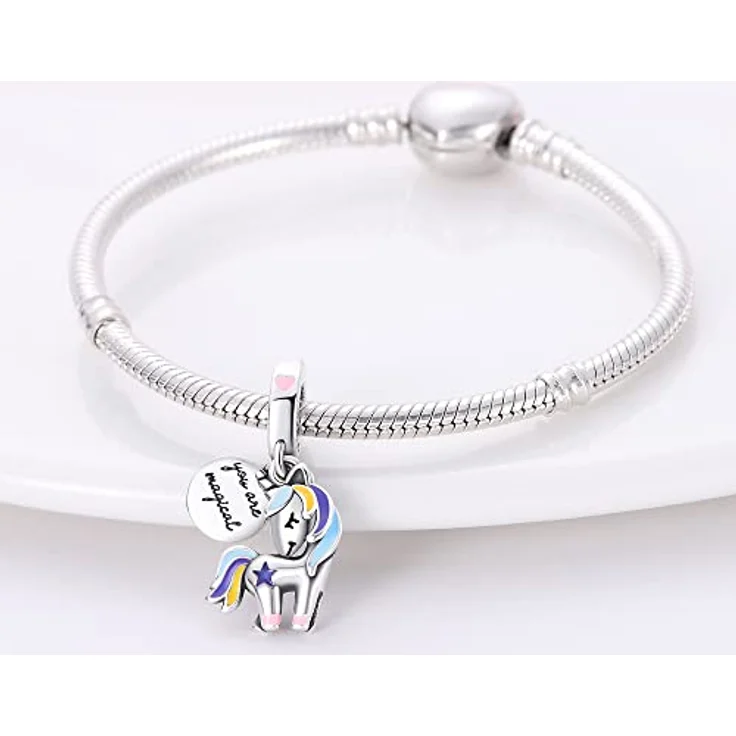 LNQOBU 925 Silber Glow in the Dark Glühwürmchen Charms, Farbwechselndes Chamäleon Bead Charm für Damenarmbänder und Halsketten, inklusive Geschenktüte – Bild 3