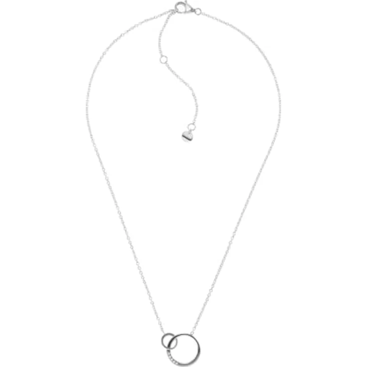 Skagen ELIN SKJ1053040, Damenkette aus Edelstahl mit Glassteinen, Silber, poliertes Finish – Bild 1